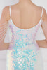 Cargar imagen en el visor de la galería, Deslumbrante luz Blanco Mini Bodycon Vestido de Cóctel de Lentejuelas