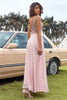 Cargar imagen en el visor de la galería, Blush Appliques Chiffon Vestido de graduación