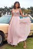 Cargar imagen en el visor de la galería, Blush Appliques Chiffon Vestido de graduación