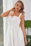 Vestido blanco de fiesta de novia Boho de verano