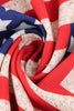 Cargar imagen en el visor de la galería, Estampado de bandera americana Vestido vintage