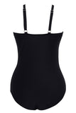 Traje de baño Halter Negro de una pieza