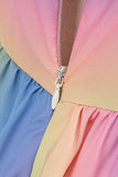 Vestido Vintage MultiColor Impreso de la década de 1950