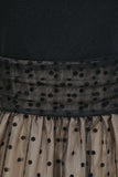 Vestido Negro Polka Dots Vintage 1950s