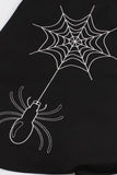 Negro Vestido Vintage de Halloween con cordones