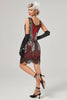 Cargar imagen en el visor de la galería, Vestido negro Golden Scoop Neck 1920s