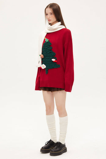 Suéter de Navidad árbol suelto