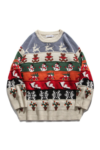 Suéter retro suelto navideños