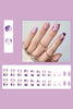 Cargar imagen en el visor de la galería, 24 Pcs prensa colorida en uñas uñas cortas uñas falsas