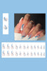 Cargar imagen en el visor de la galería, 24 Pcs Blue Press On Nails Transparent False Nail