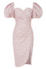 Cargar imagen en el visor de la galería, Pink Sweetheart Bodycon Puff Sleeves Cocktail Dress
