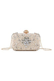 Bolso de fiesta Champagne Rhinestone Pearl