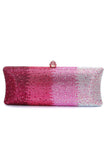 Bolso de mano de noche de lentejuelas fucsia ombre Saprkly