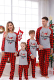 Imprimir Pijama de Navidad Familiar con Cuadros Rojos