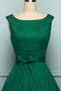 Cargar imagen en el visor de la galería, Vestido retro verde cuello redondo
