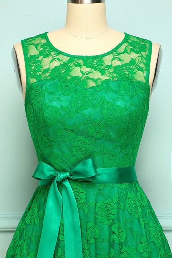 Vestido de encaje verde