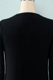 Suéter de jersey Kniitted negro