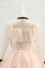 Cargar imagen en el visor de la galería, Blush Polka Dots Flower Girl Vestido con mangas