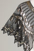 Cargar imagen en el visor de la galería, Lentejuelas negras Glitter 1920s Cape con abalorios