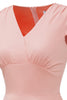 Cargar imagen en el visor de la galería, Blush Short Sleeves Vintage 1950s Vestido