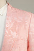 Cargar imagen en el visor de la galería, Jacquard Rosa Claro Solapa de Chal Traje de Fiesta