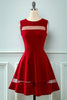 Cargar imagen en el visor de la galería, Navy Vintage 1950s Swing Dress