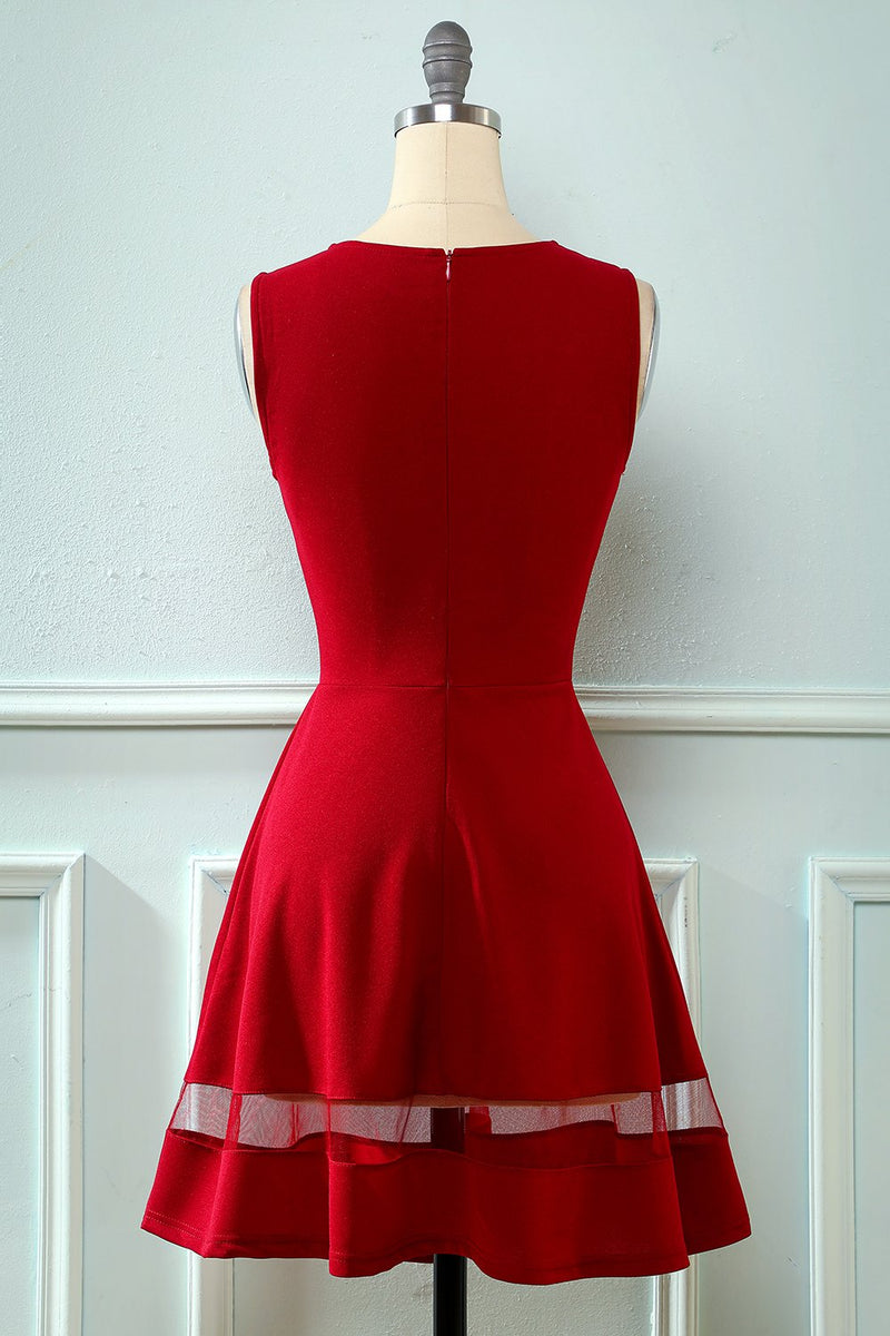 Cargar imagen en el visor de la galería, Navy Vintage 1950s Swing Dress