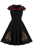 Vestido de Navidad Swing de la década de 1950