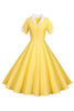 Cargar imagen en el visor de la galería, V Cuello 1950s Vestido Swing