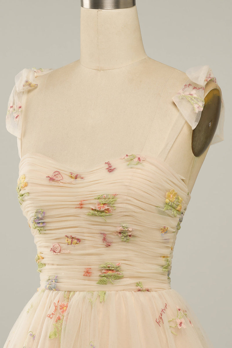 Cargar imagen en el visor de la galería, Champán Vestido de Cóctel A Línea
