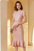 Cargar imagen en el visor de la galería, Vestido Bodycon de encaje rosa de la década de 1960