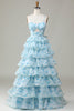 Cargar imagen en el visor de la galería, Correas de Espagueti Vestido de Dama de Honor Azul