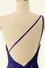 Cargar imagen en el visor de la galería, Royal Blue One Shoulder Lentejuelas Apretadas Vestido de cóctel