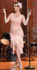 Cargar imagen en el visor de la galería, Lentejuelas 1920s Flapper Gatsby Vestido con flecos