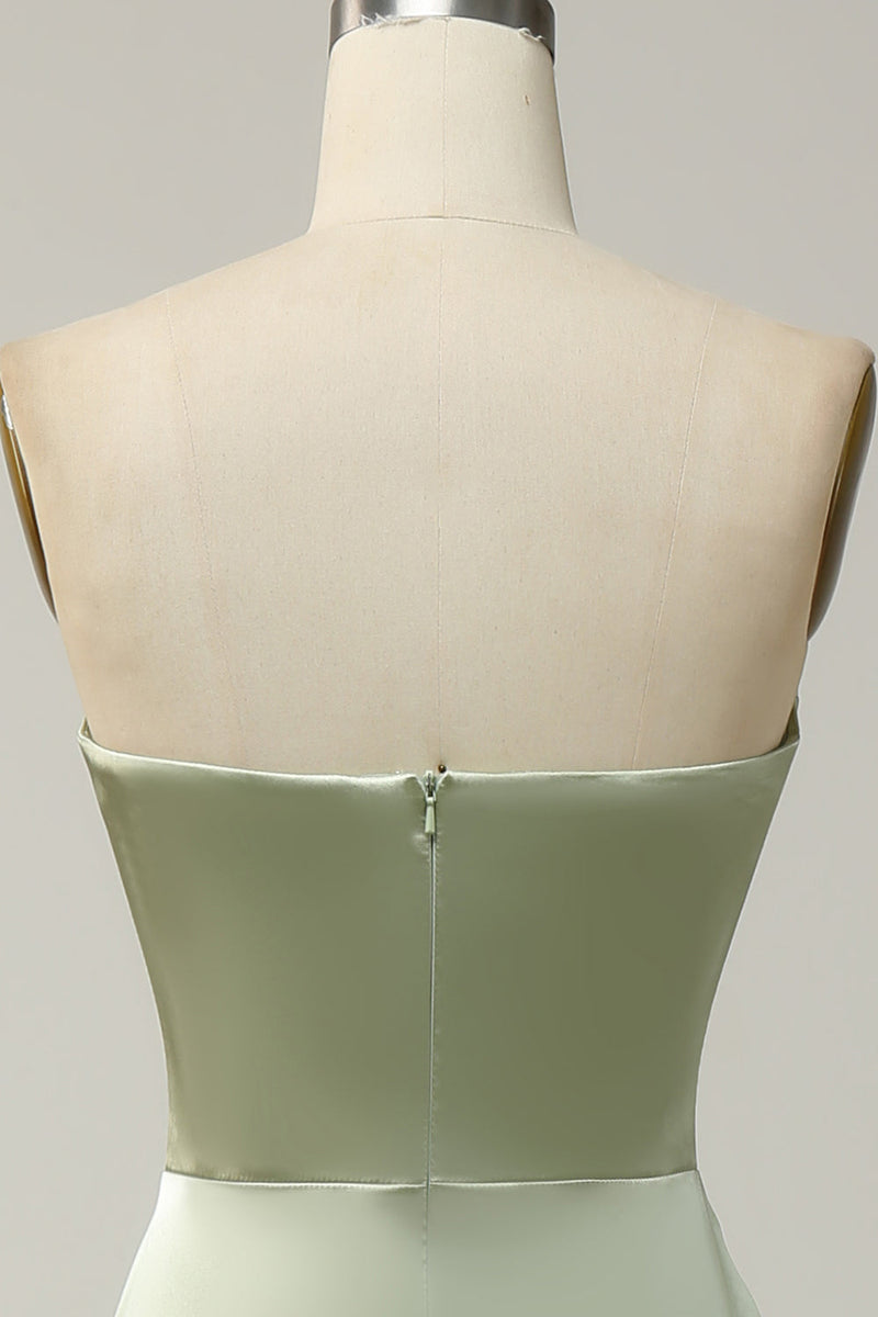 Cargar imagen en el visor de la galería, Green Mermaid Covertible Wear Long Bridesmaid Dress