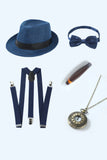 Chaleco de hombre Navy Chain con conjunto de accesorios de 5 piezas