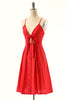 Cargar imagen en el visor de la galería, Rojo correas del vestido del verano informal