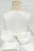 Cargar imagen en el visor de la galería, Marfil Mangas Largas Flower Girl Dress