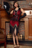 Cargar imagen en el visor de la galería, Azul Gatsby 1920s Flapper Vestido