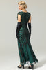 Cargar imagen en el visor de la galería, Sirena Lentejuelas Gatsby 1920s Flapper Vestido