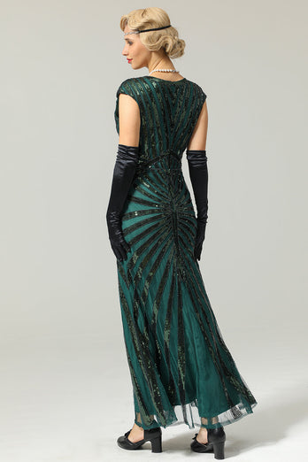 Sirena Lentejuelas Gatsby 1920s Flapper Vestido
