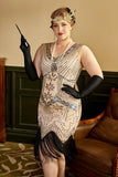 Mujer Talla Grande 1920s Vestido lentejuelas Vestido de Flapper