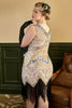 Cargar imagen en el visor de la galería, Mujer Talla Grande 1920s Vestido lentejuelas Vestido de Flapper