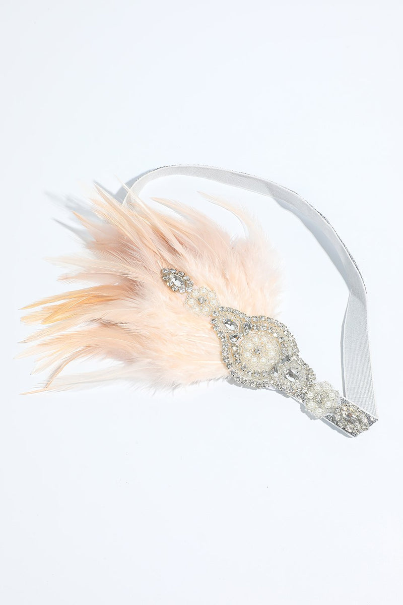 Cargar imagen en el visor de la galería, Rubor 1920s Diadema de lentejuelas con plumas