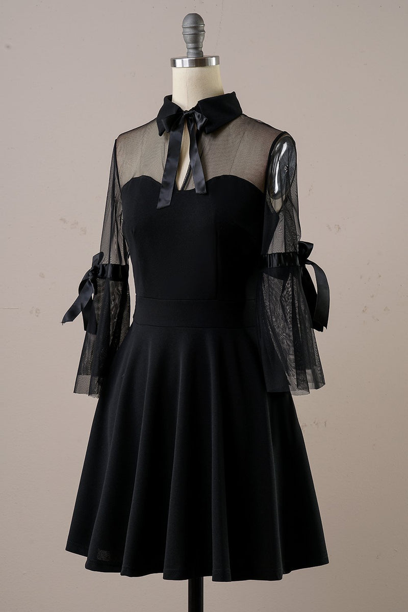 Cargar imagen en el visor de la galería, Negro vestido de época de Halloween