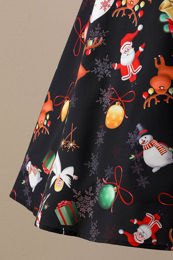 Retro Halter vestido de fiesta de Navidad
