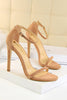 Cargar imagen en el visor de la galería, Tacones de aguja de albaricoque Strappy