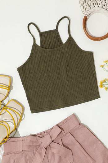 Brown Knitted Cami