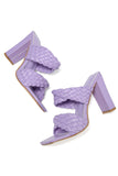 Huidong Zapatos de mujer Tacones altos cuentan con sandalias tejidas