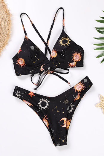 Bikini de verano estampado floral